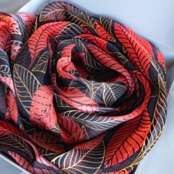 Écharpe en soie mousseline "Feuillage"